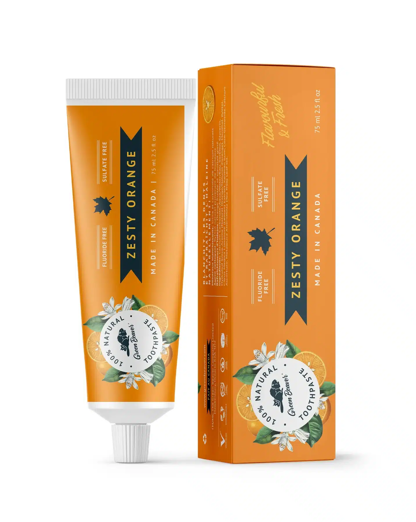 Green Beaver - Fluoride Free Toothpaste – Zesty Orange