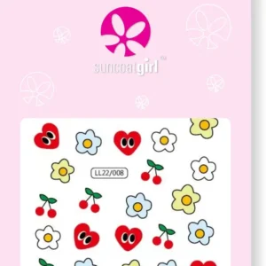 Suncoat Hearts in Bloom Nail Stickers