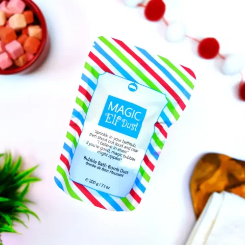 Magic Elf Dust - Bubble Bomb Dust Happy Hippo Bath Co. Bubble Bomb Dust 200 g, fizzy bath powder made in Alberta with multiple scent options