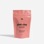 Epic Blend Pink Clay Facial Mask jar with botanical branding