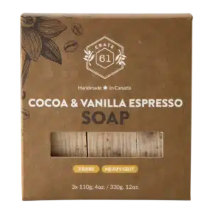 Crate 61 Cocoa & Vanilla Espresso Bar Soap (3 Pack)
