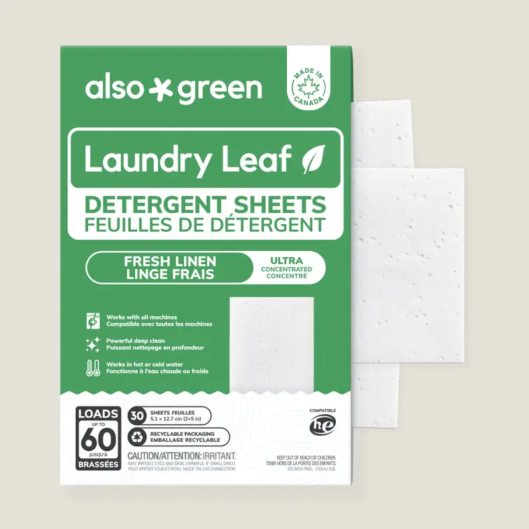 Also Green Laundry Detergent Sheets – Fresh Linen