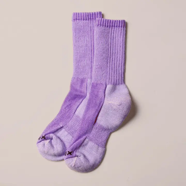 Muttonhead Apparel Merino Mountain Hiking Socks – Purple Marl - Image 2