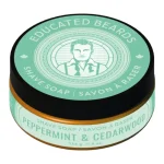 Educated Beards Peppermint Cedarwood Shave Soap (114g)