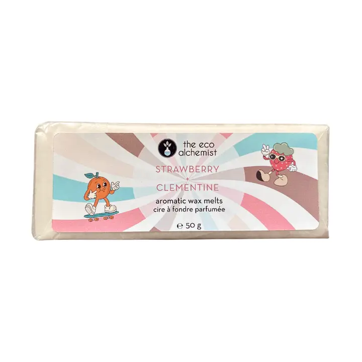 The Eco Alchemist Strawberry + Clementine Aromatic Wax Melts – 5 Melts