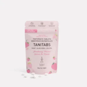 TANIT Toothpaste Tablets – Strawberry with Hydroxyapatite (124-Tab Refill)