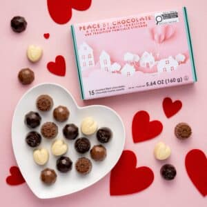 Peace by Chocolate Valentine 15 Peace Box – Assorted Premium Chocolates