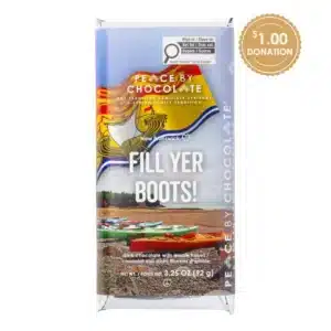 Peace by Chocolate New Brunswick Bar – Dark Chocolate with Maple Flakes