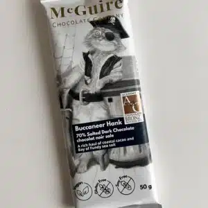 McGuire Chocolate Company – Buccaneer Hank 70% Salted Dark Chocolate