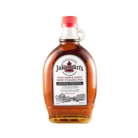 Jakeman’s Pure Maple Syrup 500mL bottle with iconic red label