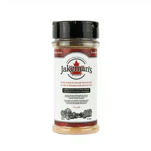 Jakeman’s Granulated Maple Sugar 150g shaker bottle