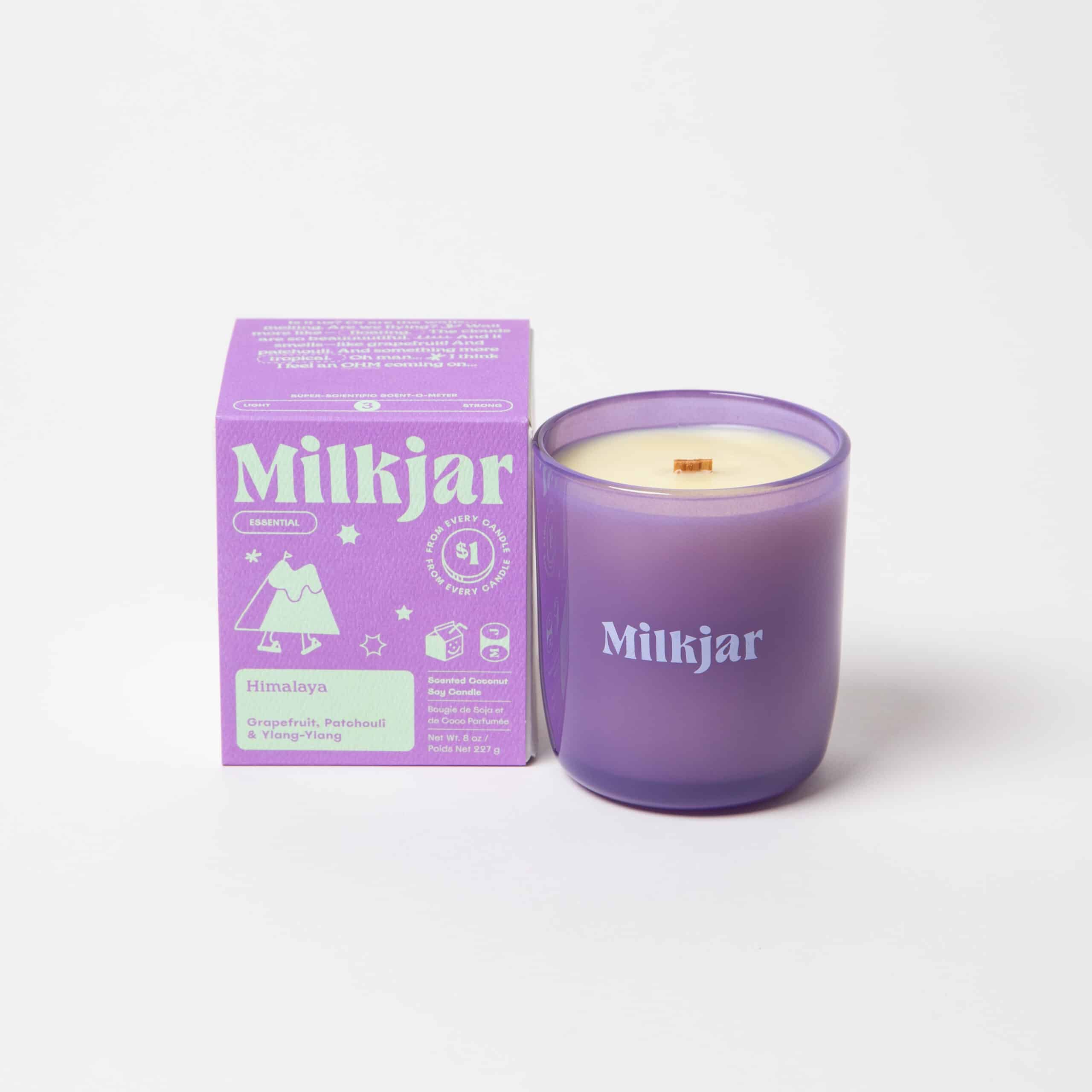 Milk Jar Candle Co Himalaya – Essential Oil Coconut Soy Candle (8 oz)