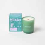 Milk Jar Woodland Essential Oil Coconut Soy Candle 8 oz wood wick jar