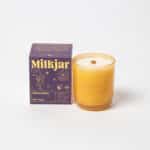 Milk Jar Before Sunrise Milk and Honey Coconut Soy Candle 8 oz glass jar