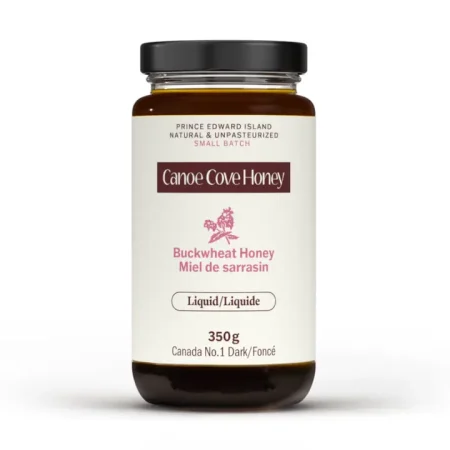 Canoe Cove Buckwheat Honey 350g glass jar