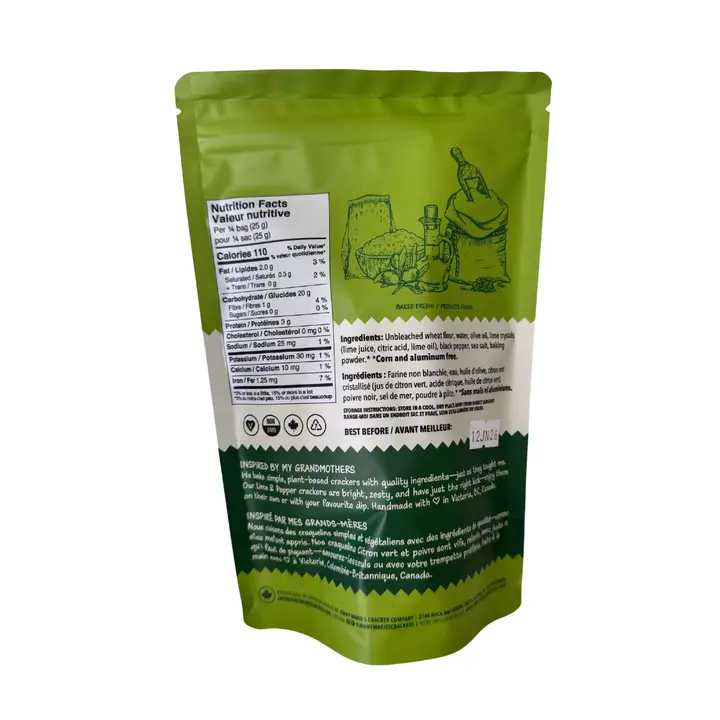 Lime & Pepper Artisan Crackers - Image 2
