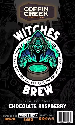 Coffin Creek Coffee - Witches Brew (Chocolate Raspberry) - Drip Coffee