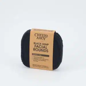 Cheeks Ahoy Black Hemp Facial Rounds