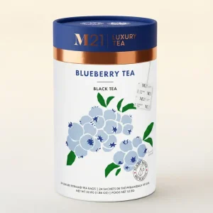 Tega Organic Tea Blueberry Luxury Black Tea (24 Tea Bags)