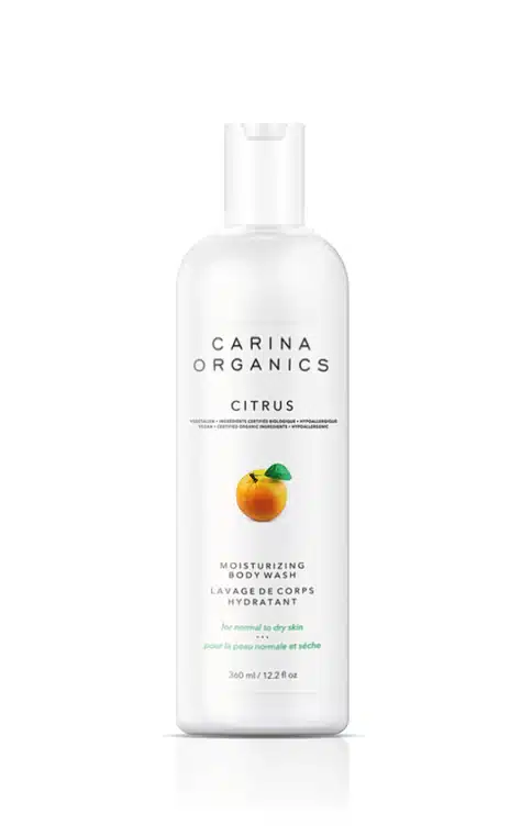 Carina Organics Citrus Daily Moisturizing Body Wash bottle