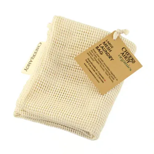 Cheeks Ahoy Organic Cotton Laundry Bag LARGE size with drawstring