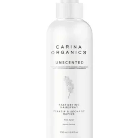 Carina Organics Unscented Fast Drying Hairspray pump bottle