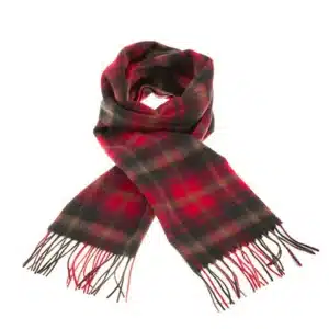 Patrick King Woollen Company - Dark Maple Lambswool Tartan Scarf