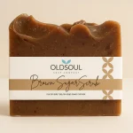 Old Soul Soap Company Brown Sugar Scrub Soap with visible sugar texture