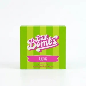 Happy Hippo Bath Co Cactus Cube Bombs 12 pack in box