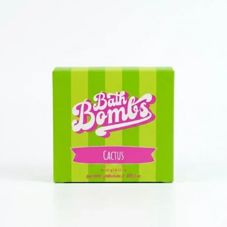 Happy Hippo Bath Co Cactus Cube Bombs 12 pack in box