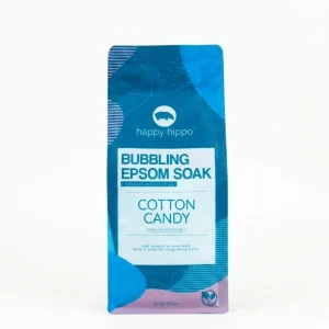 Happy Hippo Bath Co Cotton Candy Bubbling Epsom Soak bag