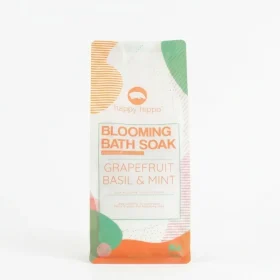 Happy Hippo Bath Co Grapefruit Basil &amp; Mint Blooming Bath Soak bag