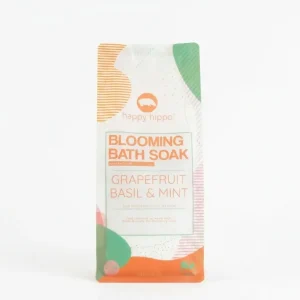 Happy Hippo Bath Co Grapefruit Basil & Mint Blooming Bath Soak bag