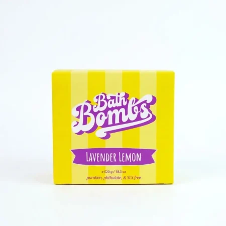 Happy Hippo Bath Co Lavender Lemon Cube Bombs 12 pack in box