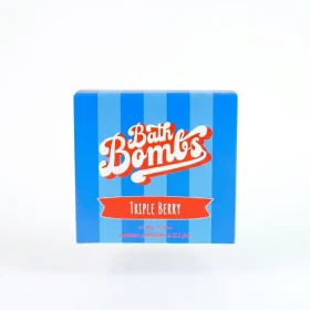 Happy Hippo Bath Co Triple Berry Cube Bombs 12 pack in box
