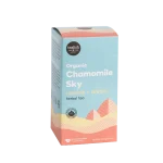 Tealish Chamomile Sky Organic Tea pyramid bags and box