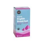 Tealish Organic English Breakfast Tea box and pyramid bags