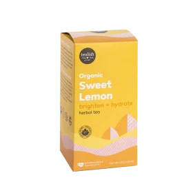 Tealish Organic Sweet Lemon Tea box and pyramid bags