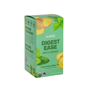 Tealish Digest Ease Functional Herbal Tea box with tea bags