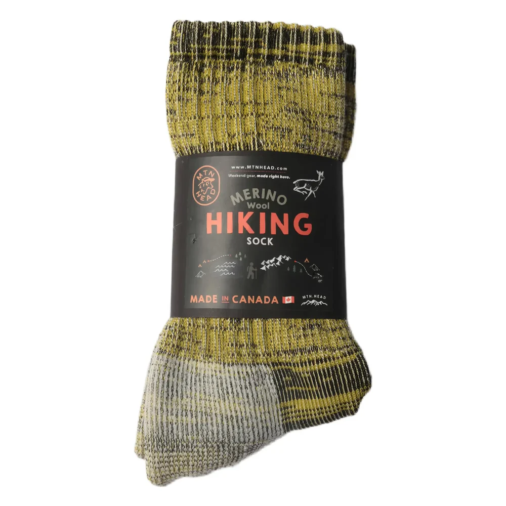 9eb5dbd7-3f81-42f5-9693-40ccff8d2bb2 Muttonhead Apparel Merino Mountain Hiking Socks - Sunny - Image 1