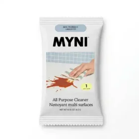 MYNI All-Purpose Ecological Cleaning Tablet in its compostable packaging