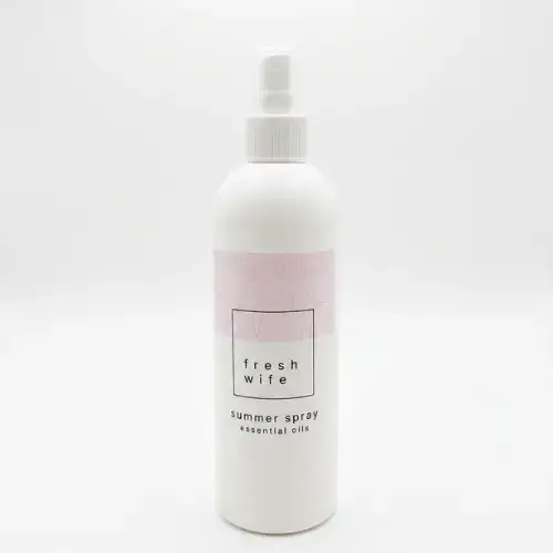 Family friendly natural outdoor summer spray with citronella and lemon eucalyptus
