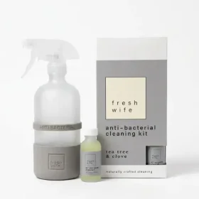 The Fresh Wife Soap Company Tea Tree &amp; Clove All Purpose Cleaner Kit with glass spray bottle