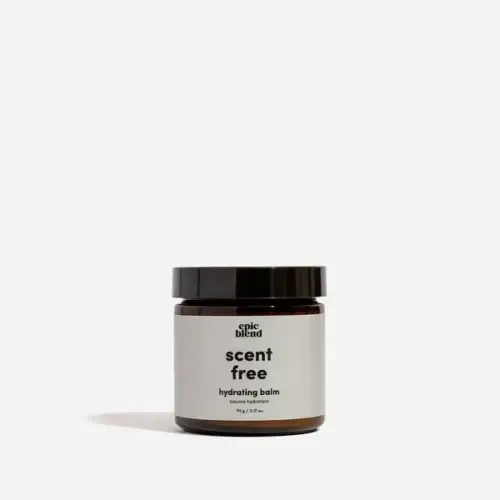 Jar of Epic Blend Unscented Dry Skin Hydrating Balm for sensitive skin