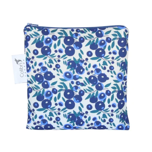 Colibri reusable large fabric snack bag zipped shut