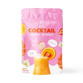 two pack of Cocktail Bomb Shop Dreamsicle drink bombs in eco friendly wrapping