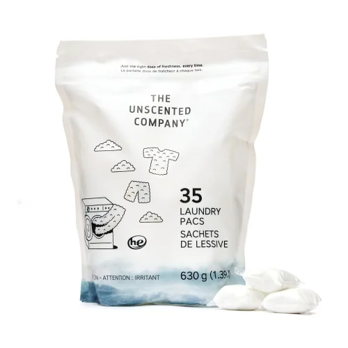 The Unscented Co Unscented Laundry Pacs with minimalist packaging