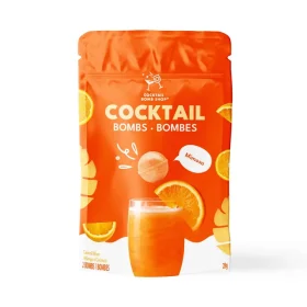 two pack of Cocktail Bomb Shop Mimosa drink bombs in eco friendly wrapping