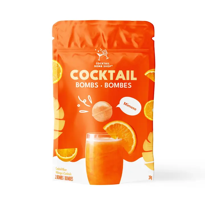 Mimosa (2 Pack) two pack of Cocktail Bomb Shop Mimosa drink bombs in eco friendly wrapping