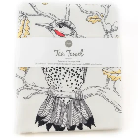 Absorbent northern flicker flour sack cotton kitchen towel